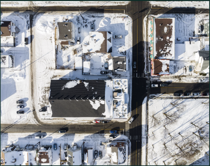 Vue aérienne du quartier — 110 chemin Larocque